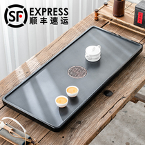 Wu Jinshi tea tray Natural whole large household simple Japanese stone tea table Modern stone drainage small tea sea