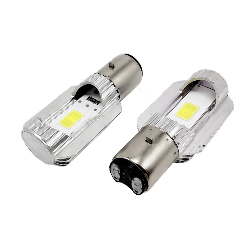 Turtle King Led Super Bright Dual Claw Front Headlight Bulb Spotlight Ghost Fire Motorcycle Xunying Fuxi Electric Vehicle Headlight Accessories
