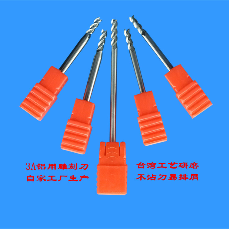 Manufacturers produce aluminum knife alloy high-gloss knife 55° three-blade flat bottom knife CNC tungsten steel knife aluminum alloy milling cutter