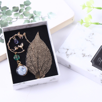 (Flowers and leaves along) custom metal bookmarks creative hipster students with gifts graduation gifts