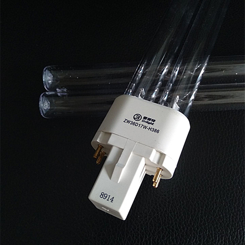 雪莱特H型36W紫外线灯管UV杀菌灯管消毒机灯管ZW36D17W-H386