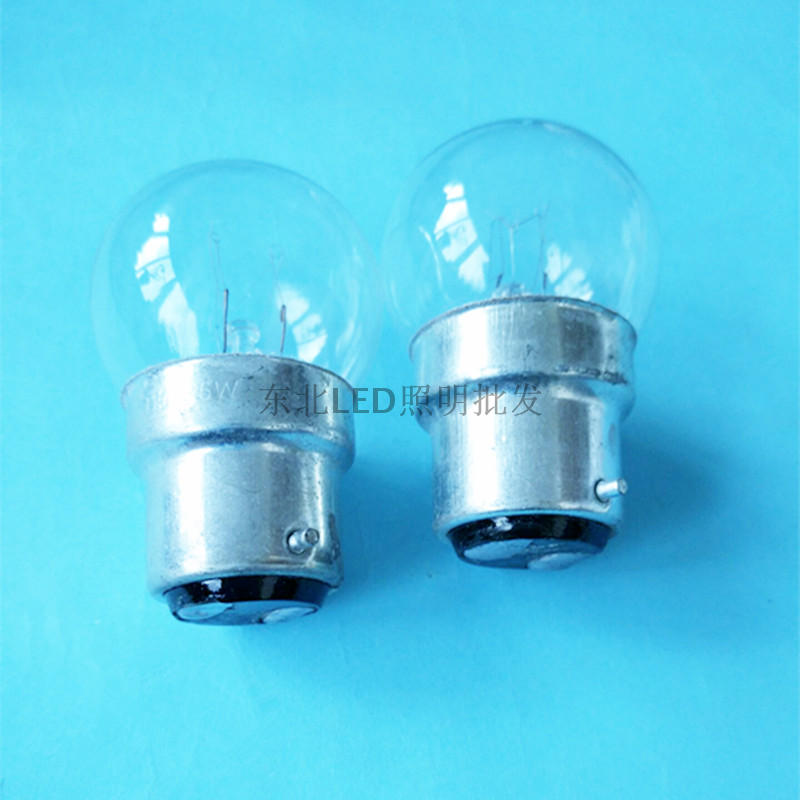 110V25W B22 闸板泡 石板泡 指示灯泡110V 25W 双触点 底座22mm