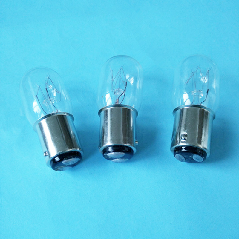 220V15W显微镜灯泡 只是灯泡 BA15D 信号灯泡 机床 工业仪器照明