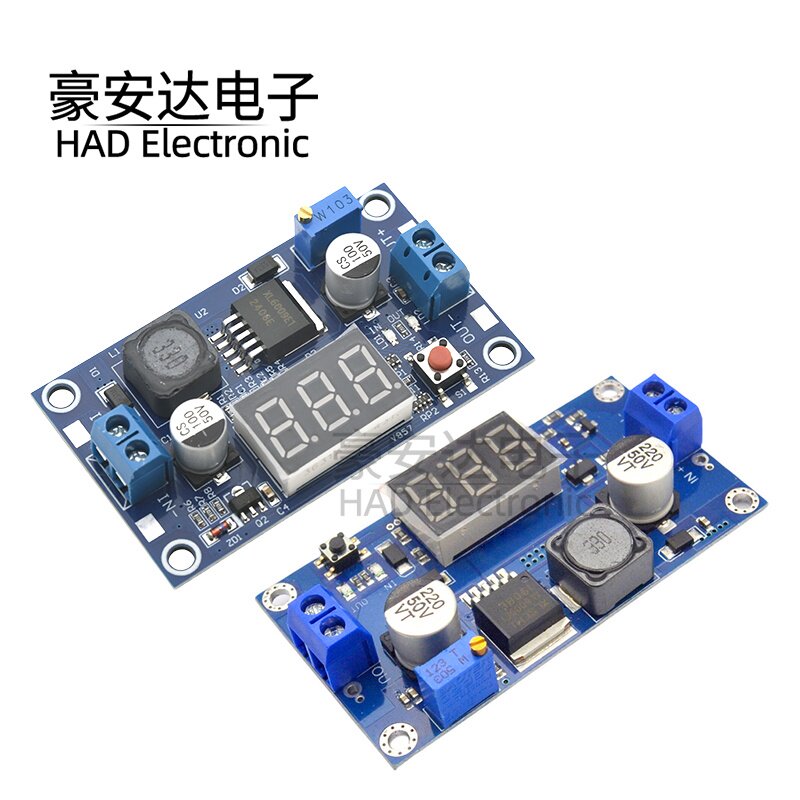 XL6009可调升压模块远超LM2577 4.5-32升5-35带数字电压表显示