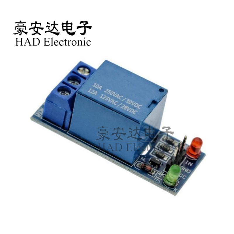 1路继电器模块 5V/12/24V低电平触发 继电器扩展板 带指示灯