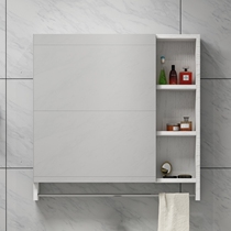 Space aluminum bathroom mirror cabinet hanging wall mirror bathroom storage dressing table storage large mirror cabinet modern simple wall hanging