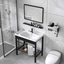 Stainless steel bracket floor-standing wash basin ceramic washbasin washbasin washbasin balcony