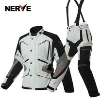 NERVE Nev Motorcycle Riding Suit Mens Summer Breathable Waterproof Anti-Wind Chill Locomotive Rally to hide