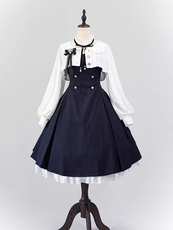 【Star Track Book Notes】New Autumn Collection Elegant Lady Lolita Sweet Coat Design Dress Set