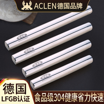 Germany ACLEN304 stainless steel rolling pin household solid rod noodle stick stick baking dumpling skin special artifact