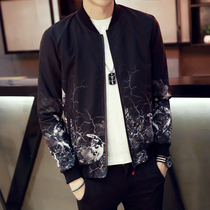 Jacket mens spring clothing Han version trendy body handsome mens clothing baseball clothes 2022 Spring and autumn season new casual jackets