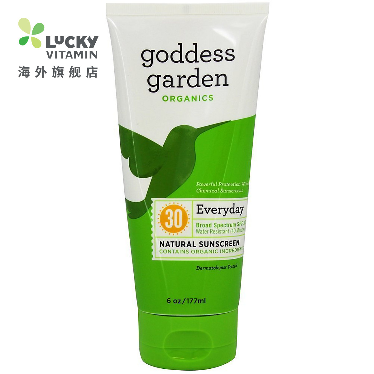 Goddess Garden-日常自然防晒霜 30 SPF-6 盎司。 原 Goddess Gar