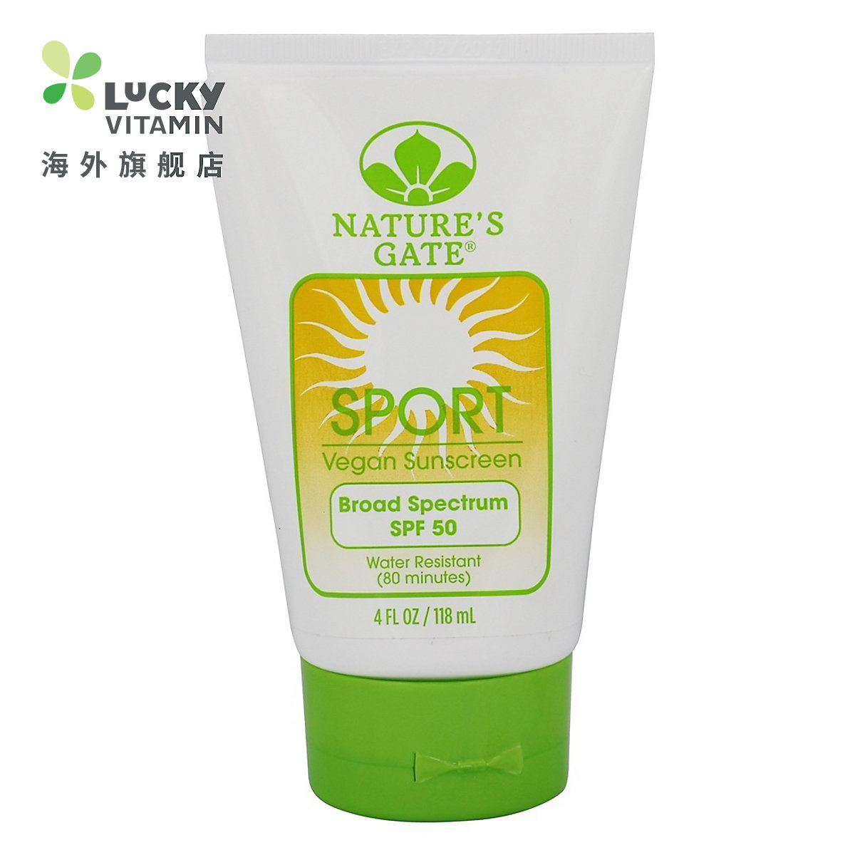 Nature's Gate-运动防晒霜广泛 Spectrum 50 SPF-4 盎司。