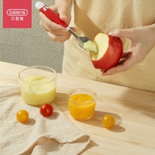 贝恩施儿童不锈钢辅食刮泥餐具