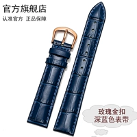 [Двусторонняя кожа] Золотая пряжка с темно-синей розовой иглой