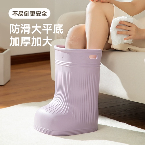 Замачивание ковша для ног домохозяйственное горшок, проезжающий термостат теленка, массаж ствола ноги с бочкой.