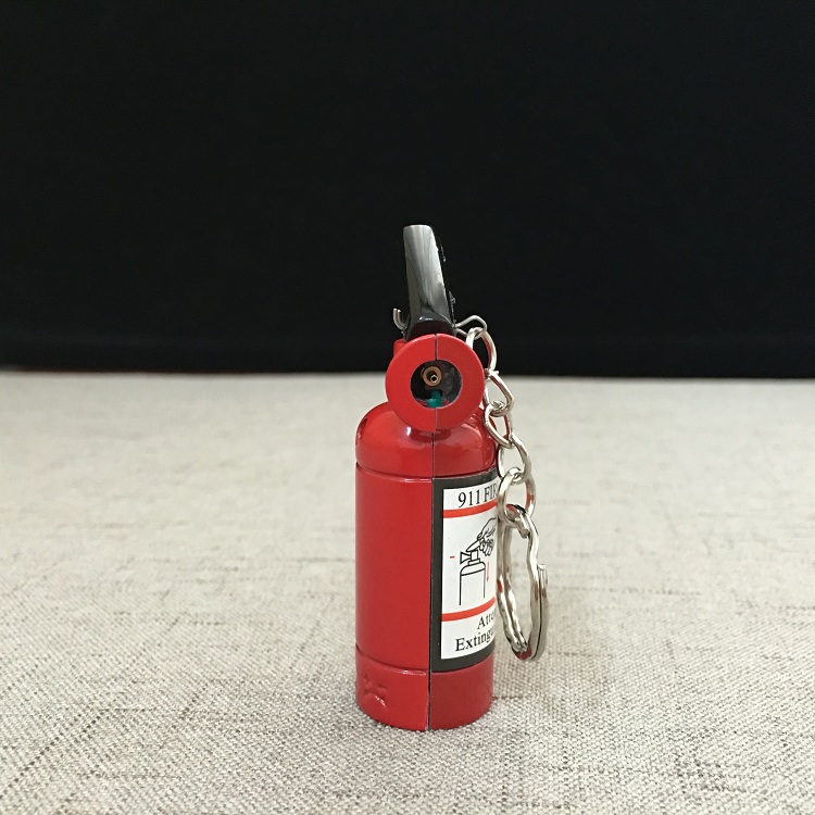 Sáng tạo mini bình chữa cháy bơm hơi nhẹ cá tính mới lạ kim loại lửa điện tử với chìa khóa vòng mặt dây chuyền batluario vn