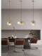 Modern Restaurant Lamp, Bedroom Simple Light Luxury Personality High-End Bedside Chandelier, Cafe Bar Table Glass Chandelier