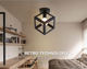 American Country Style Loft Retro Industrial Style Corridor Aisle Entrance Balcony Fitting Room Study Iron Ceiling Light Fixtures