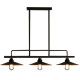 American Country-Style Simple Restaurant Chandelier with 3 Heads, Vintage-Style Wrought Iron Lighting Fixtures, Bedroom Study Bar Art Lamp