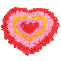 Proposal simulated rose petals 520 birthdays romantic placement wedding wedding room decoration artificial flowers