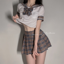 RESISTU high score sweet raw day Pure school girl shirt pleated skirt mood Plaid jk set uniform