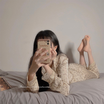 RESISTU gentle ~ spring and summer BAO WEN pajamas women 2021 New set home clothes women spring and autumn