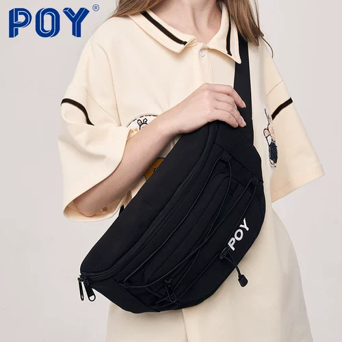 Сумка через плечо, черная нагрудная сумка, японская поясная сумка для отдыха, коллекция 2022