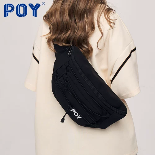 Сумка через плечо, черная нагрудная сумка, японская поясная сумка для отдыха, коллекция 2022