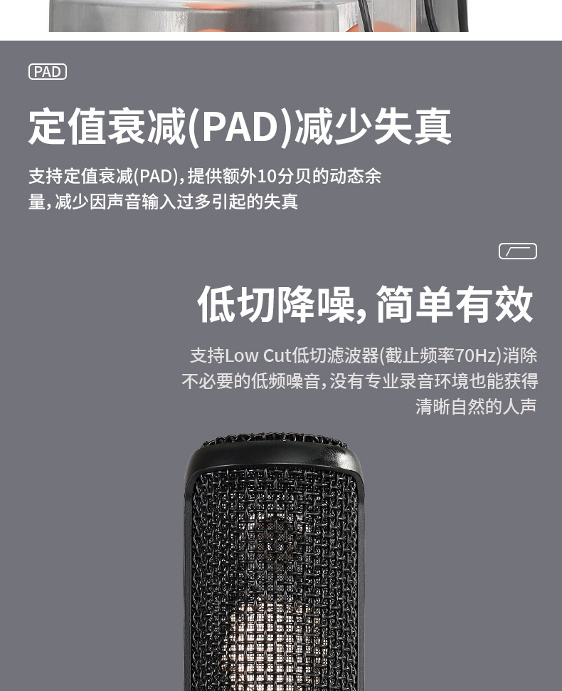 Sony/索尼 C-80 C-100电容麦克风 主播K歌游戏有声书ASMR录音话筒