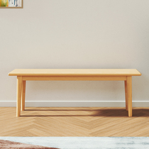 Nordic Solid Wood Strip Benches Living Room Simple Dining Terrace Multiman Chairs Home Dining Table Benches Doorway For changing shoes stools