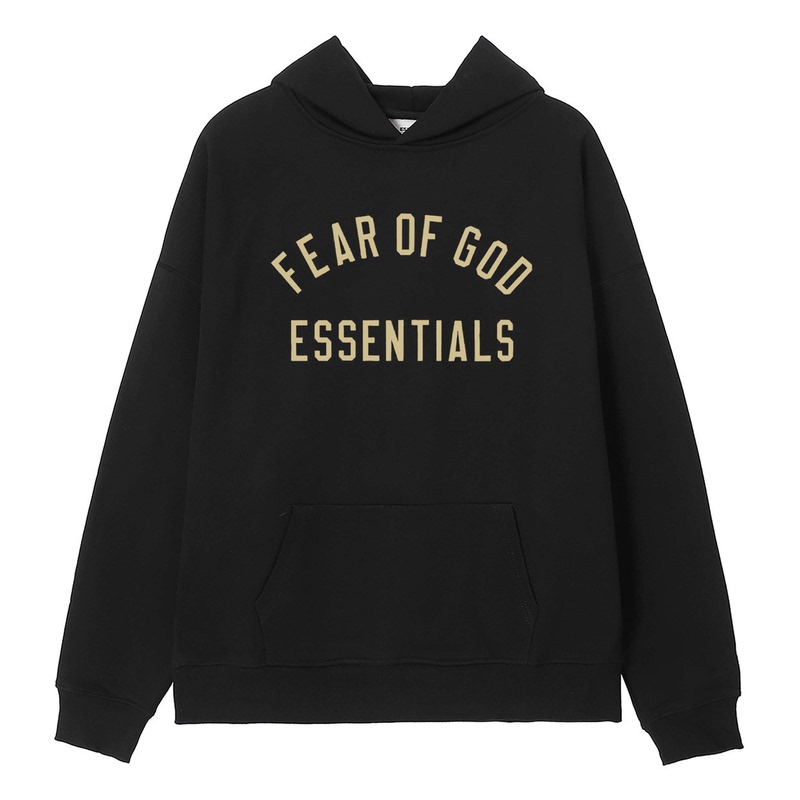 Essentlais Fogess2025 Hooded Sweatshirt Men's Pure Cotton Autumn and Winter Hip-Hop Stylish 1977 American Hoodie
