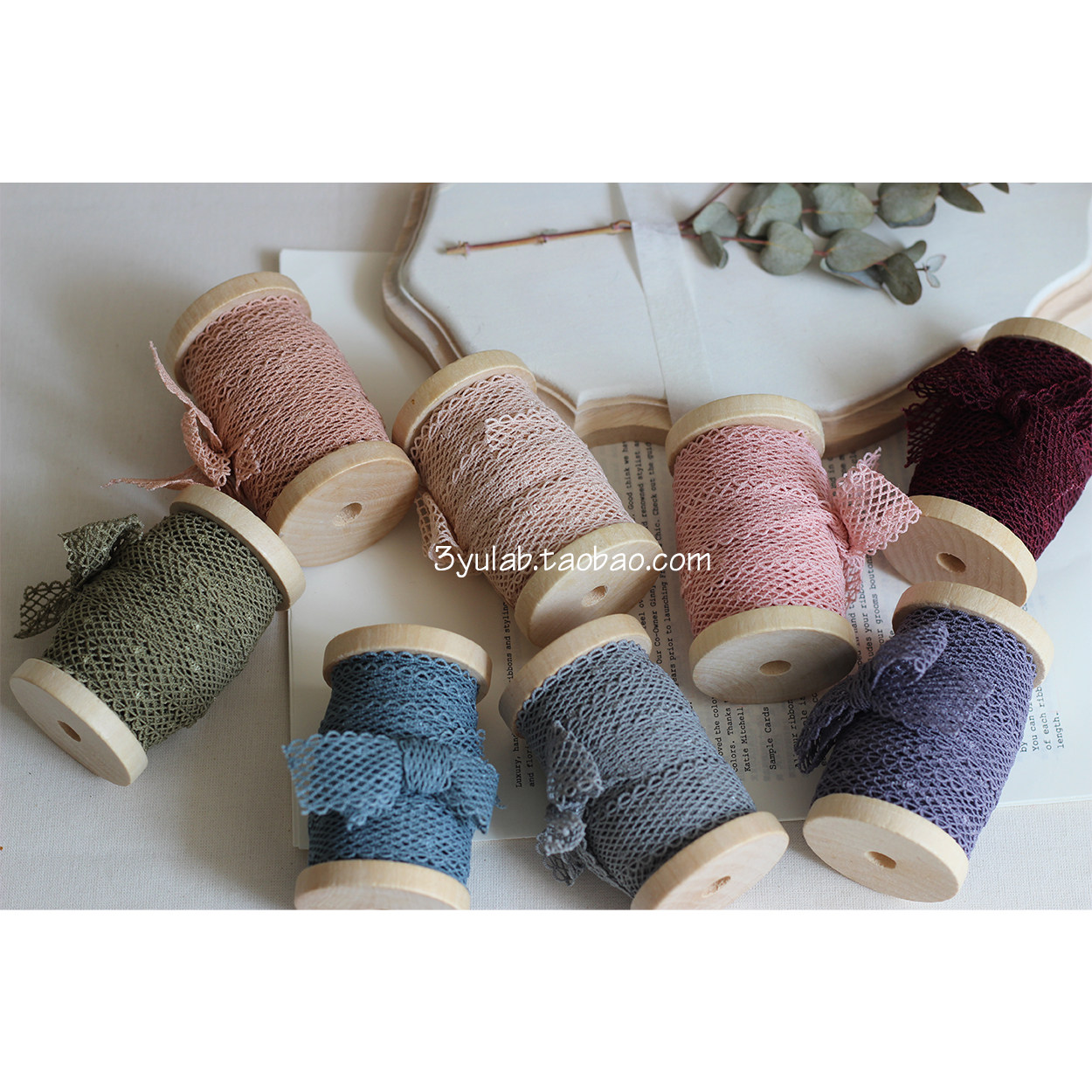 3yulab Korea imported floral lace bouquet hand bouquet strap with microelastic DIY material