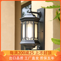 New Chinese Wall Lamp Outdoor Waterproof Courtyard Lamp Home Villa Wall Smart Gate Light Outdoor Solar Wall Lamp