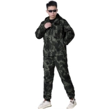 Утепленный хлопковый удерживающий тепло камуфляжный эластичный износостойкий комплект для работы, защита от ожогов