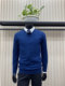 2024 ພາກຮຽນ spring ໃຫມ່ຜູ້ຊາຍ sweater ບາງໆ pullover ຄໍ V sweater ສະດວກສະບາຍແລະ versatile ເສື້ອທີເຊີດ LENZON ຄໍ