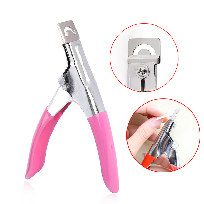 Mechia Tool Cut Fake Nail Knife Stainless Steel Straight Cut U Type Cut Crystal Phototherapy Extension Method Type Chia-Sheet Scissors