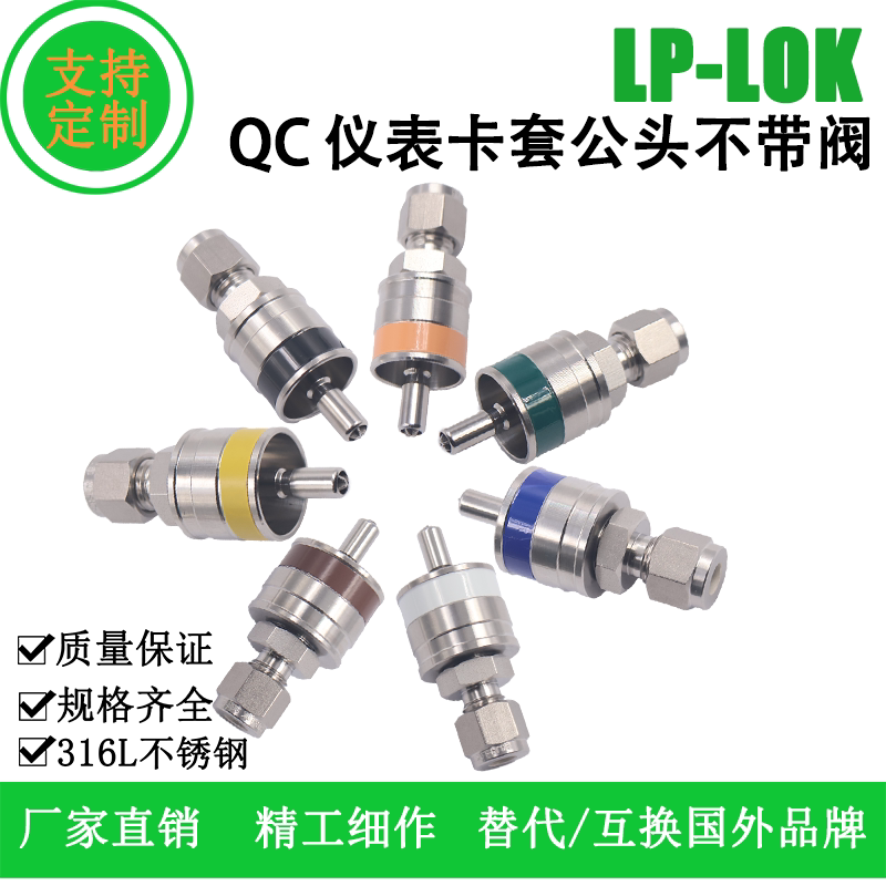 Qc Series Instrument Quick Connectors with Key Connectors, Ferrules, External and Internal Threads, and Panel-Mounted Connectors for Replacement/Interchange with Foreign Brands
