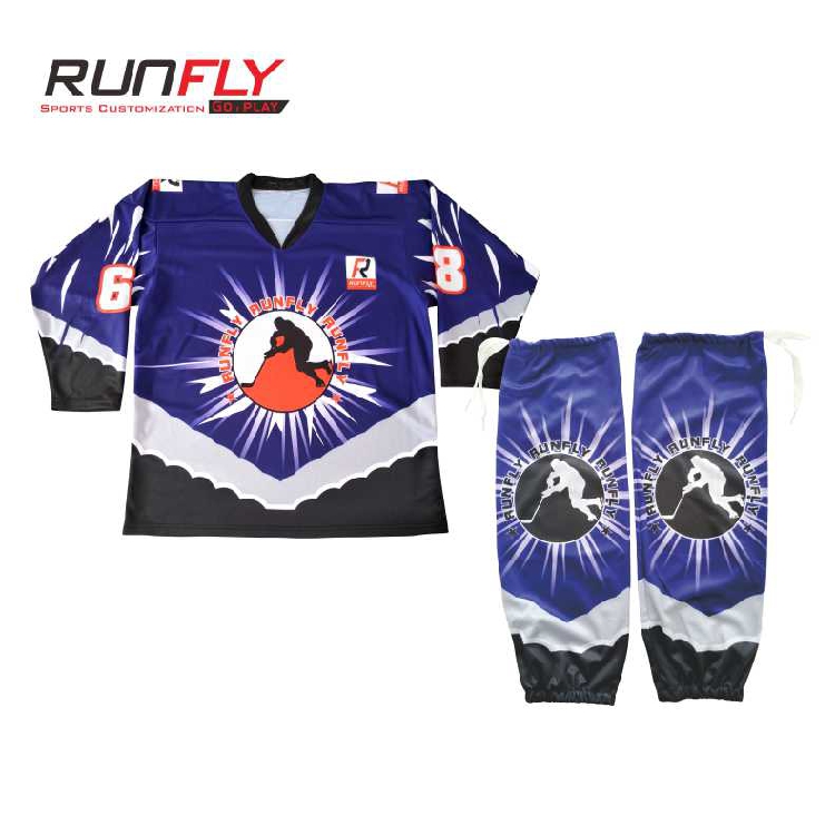 Gallop like flying ice hockey training suit uniforms to support custom number LOGO custom