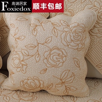 FOXIEDOX four-season sofa with back pads on the backpads and nap on the waist of the pillow office with a stab roses