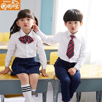New Years day childrens costumes primary school uniforms British kindergarten yuan fu chorus fit the costume College wind class uniform