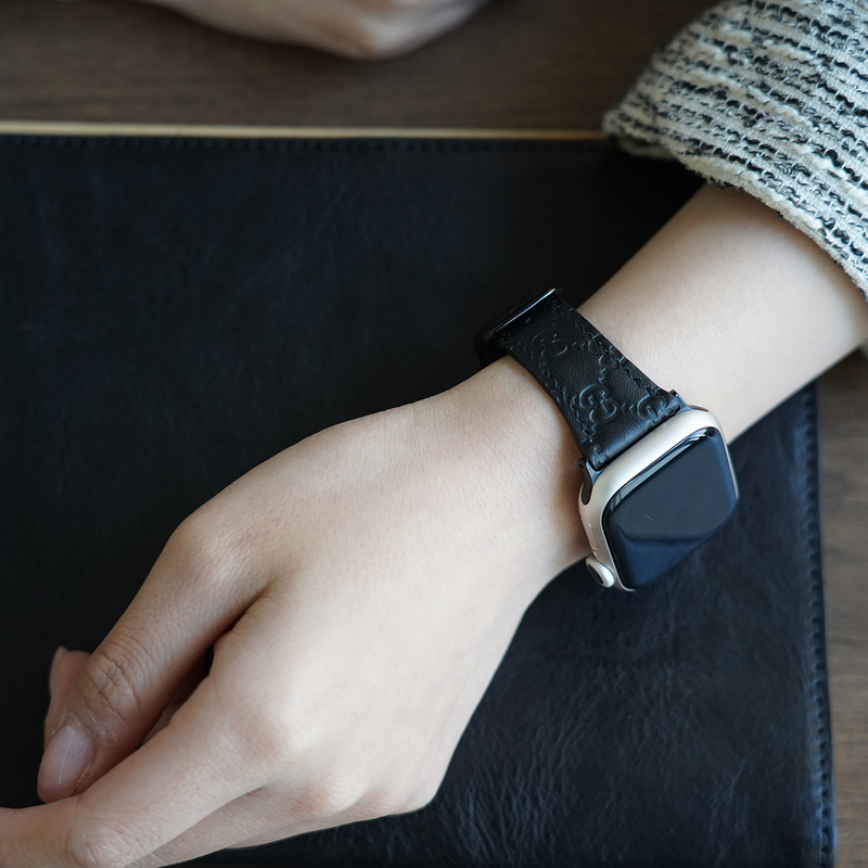 Exquisite and Sophisticated Workplace Style Apple Watch Strap S11Se987Iwatch10 Original Leather Suitable for All Versions