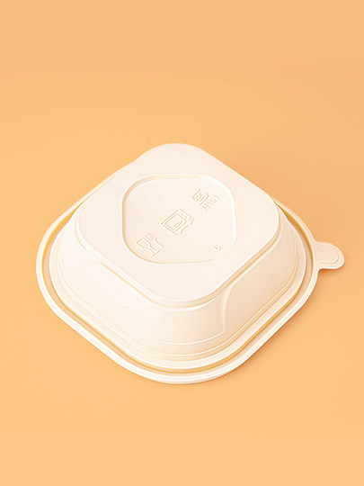 Saizhuo disposable biodegradable environmentally friendly lunch box square food-grade corn starch takeaway small bowl vegetable packaging box