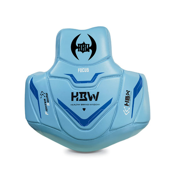 Hbw European-Style Muay Thai Chest Target, Professional Boxing Sports Protective Gear, Multi-Directional Chest Protection, Shock Absorption and Impact Resistance
