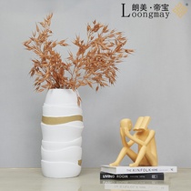 Light luxury creative flower reading little person ornaments simple modern sales office model room hotel home decoration vase