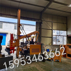 Копер 厂家现货直销护栏打桩 机高速公路打桩机波形护栏板钻孔拔桩一体