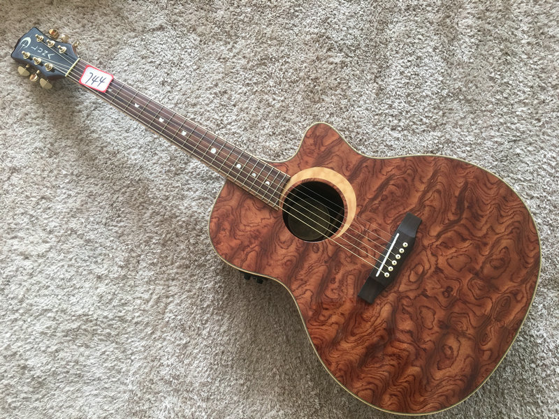 American brand LUNA Luna Marshes maple wood rose wood B-band electric box folk Guitar Log