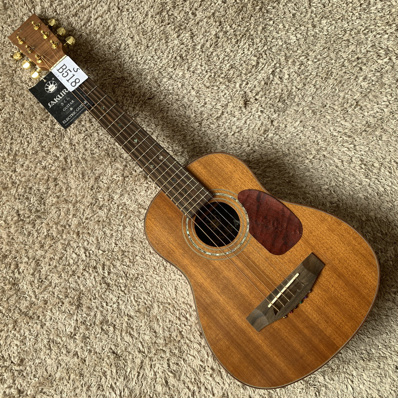 Cherry blossom SAKURA Peach Blossom Hearts Veneer Tiger Veins Children Travel Folk Guitar 32 Inch Inventory Tailo-Taobao