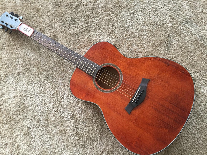 Exit fishbone 41 inch rounded corner folk Guitar Cloud Cedar Veneer Matt Soundtrack for students