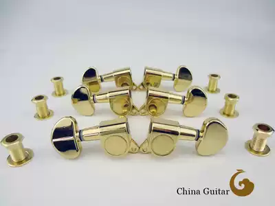 South Korea Jinho bilateral electric guitar folk song electric box wooden guitar head button curler string string button string Gold